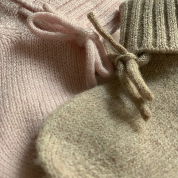 Pure merino wool socks for baby boy. Warm knitting. 1 pair. Brown. 0-12m (12 cm) - Picture 8 of 9